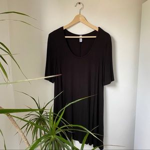 American Apparel Black Scoop Neck Dress- LAST CHANCE